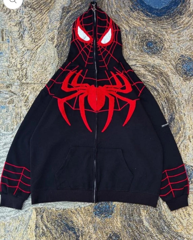 Spiderman Black Hoodie – Marvel Inspired Oversized Streetwear Hoodie for Men & Women