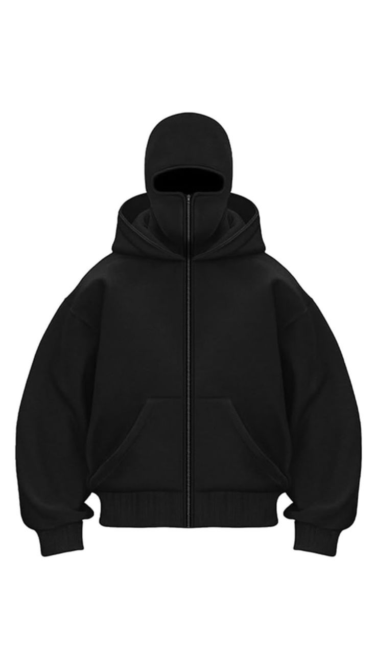 Balaclava Hoodie - Full Zip Streetwear Hoodie
