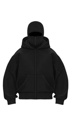 Balaclava Hoodie - Full Zip Streetwear Hoodie