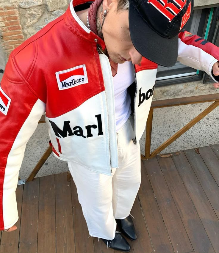 Marlboro Racing Style Jacket – Vintage Motorsport Streetwear Jacket for Men & Women