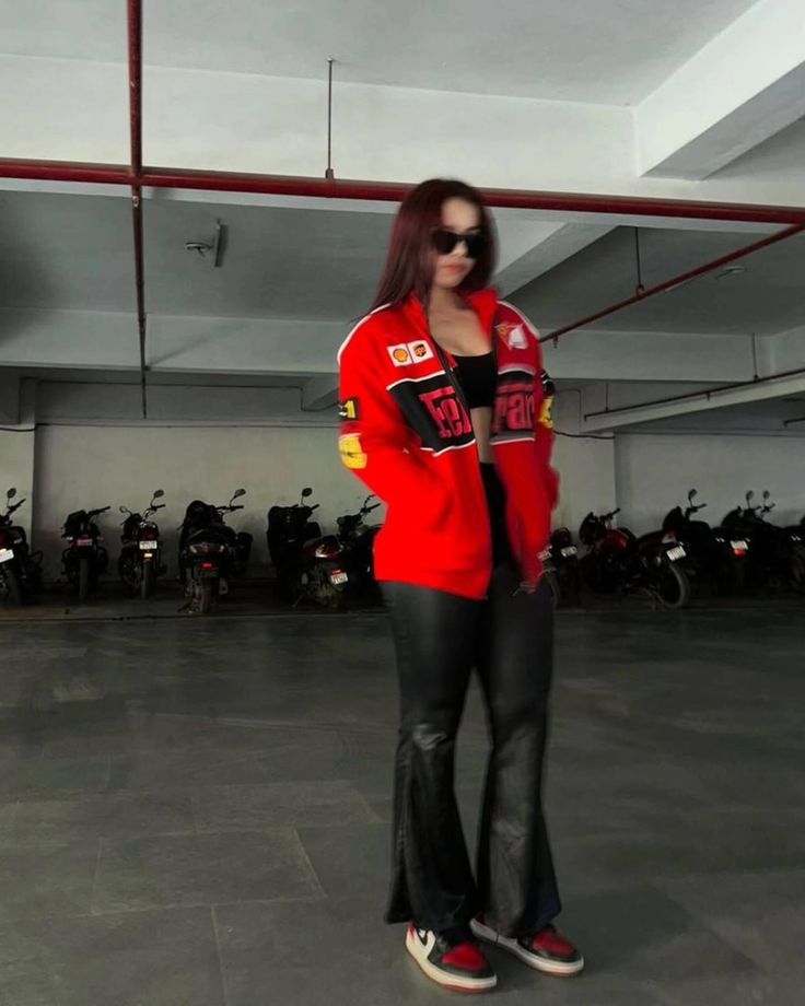 Red Ferrari F1 Racing Jacket – Premium Motorsport Streetwear Jacket for Men & Women