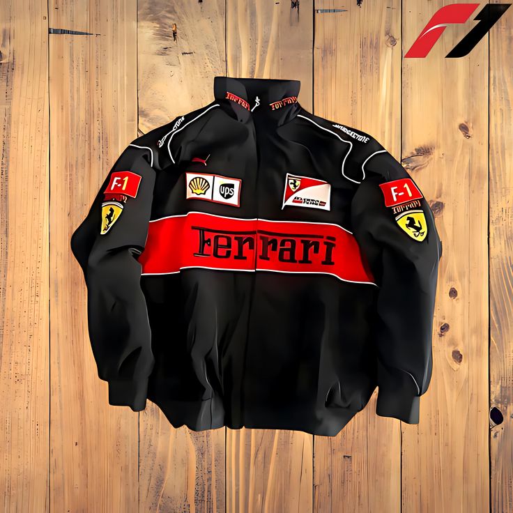 Ferrari Racing Black Jacket – Premium Motorsport Style Jacket for Men & Women