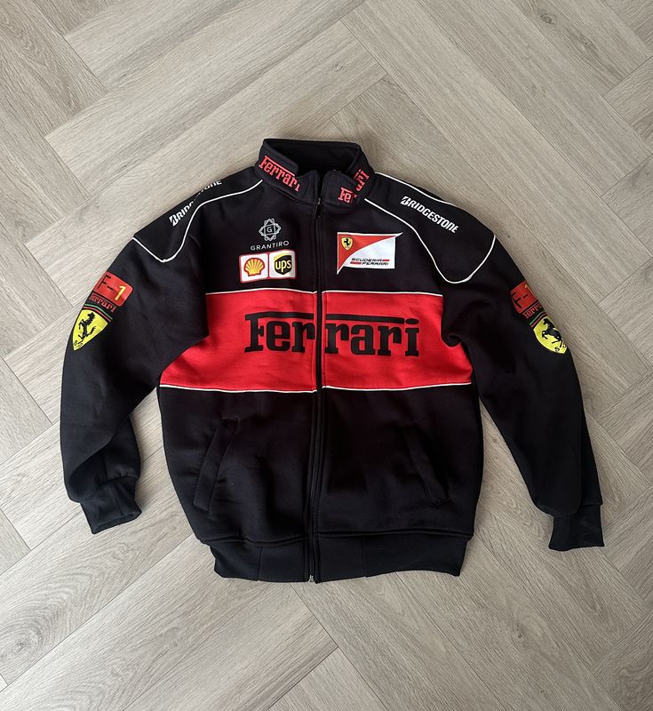 Ferrari Racing Black Jacket – Premium Motorsport Style Jacket for Men & Women