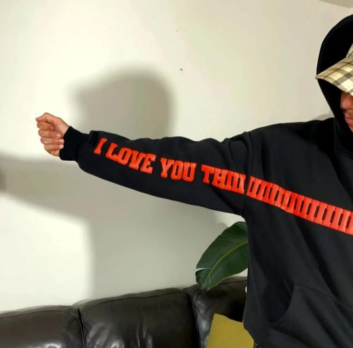 I Love You Thiiiiiis Much” Premium Hoodie