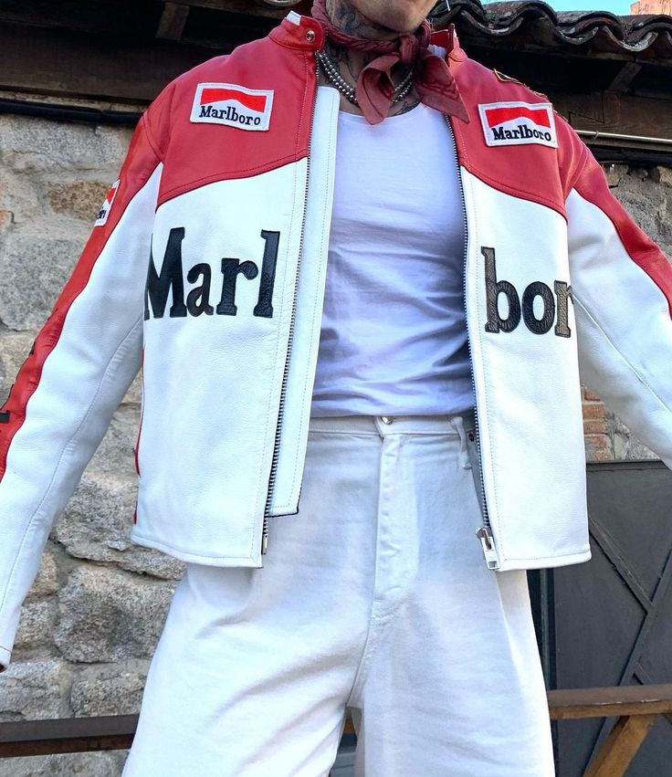 Marlboro Racing Style Jacket – Vintage Motorsport Streetwear Jacket for Men & Women