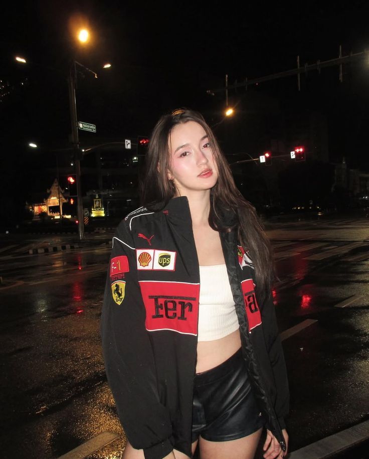 Black Ferrari F1 Racing Jacket – Premium Motorsport Streetwear