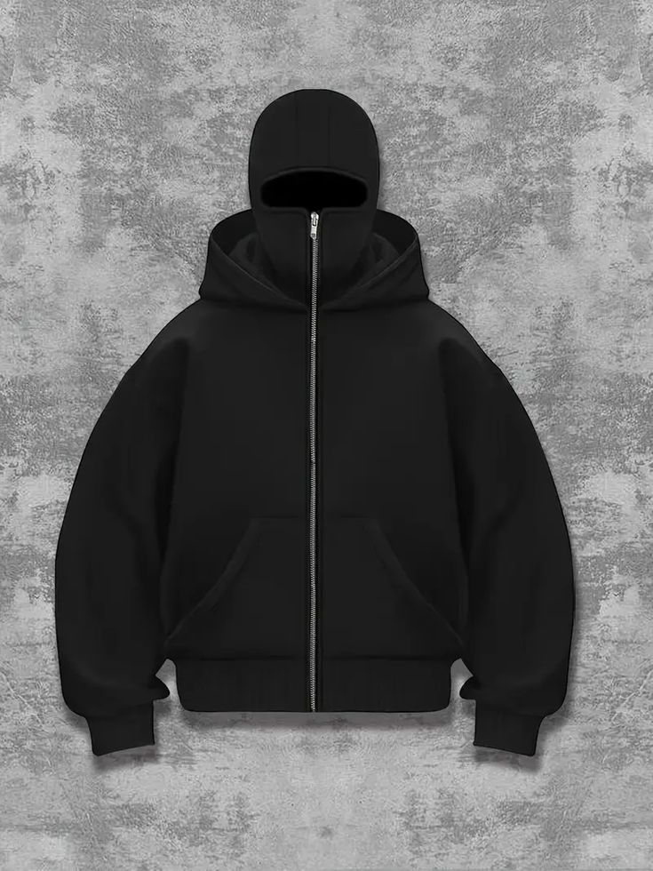 Balaclava Hoodie - Full Zip Streetwear Hoodie