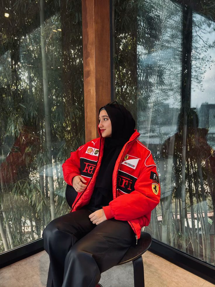 Red Ferrari F1 Racing Jacket – Premium Motorsport Streetwear Jacket for Men & Women